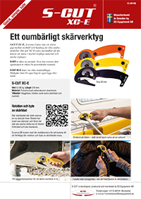 Miniatyrbild av produktbladet för S-CUT XC-E. Klicka på bilden för att ladda ner ett produktblad i A4-format.